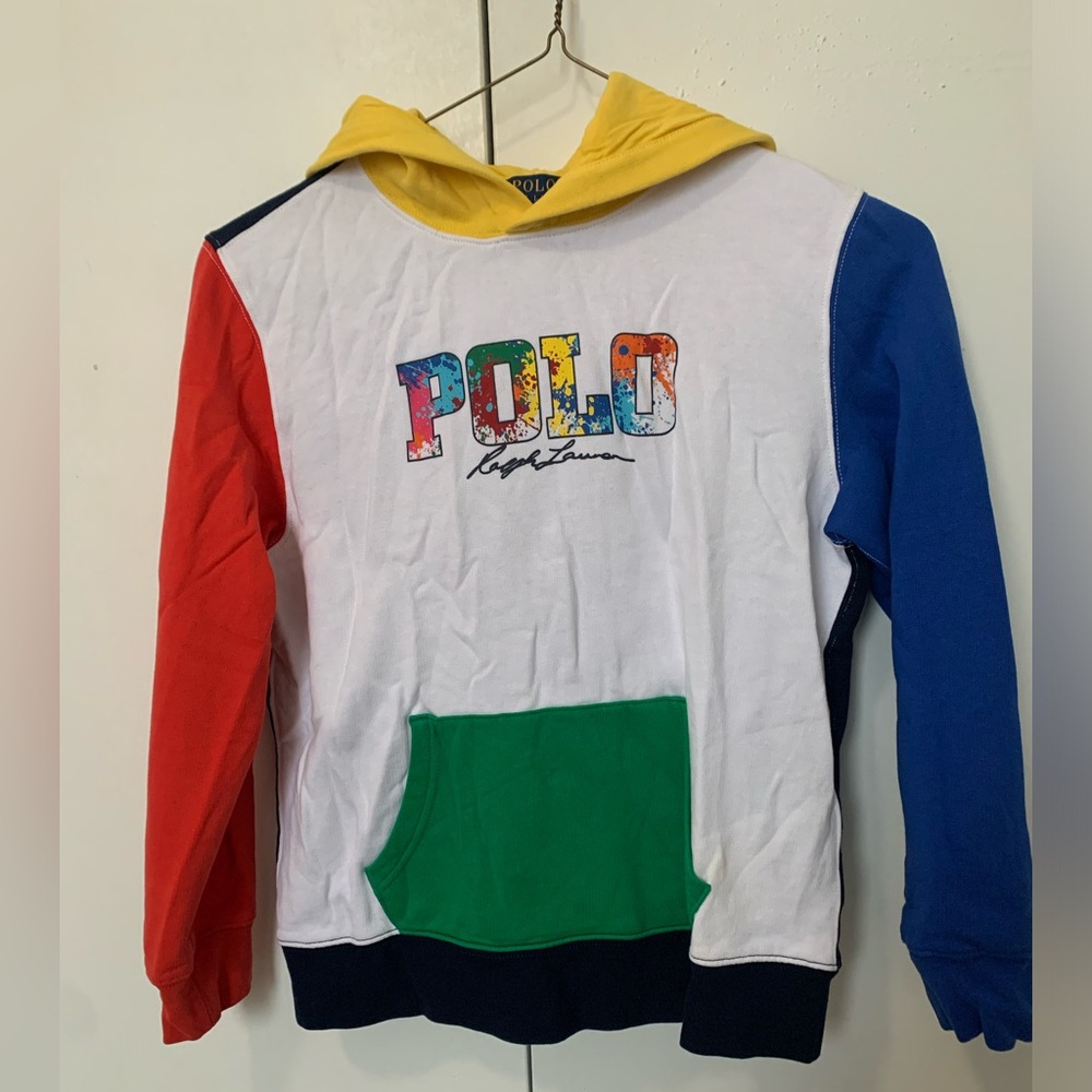 Polo Ralph Lauren Color-Blocked Logo Fleece Hoodie